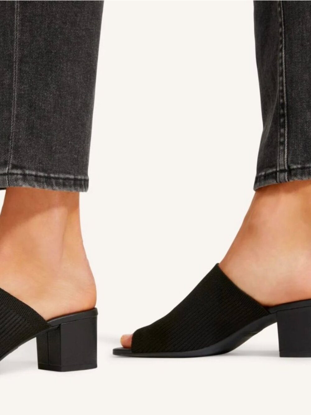 Everlane Glove Mule in ReKnit Black Women's Sizes NEW Resort Modern in Box